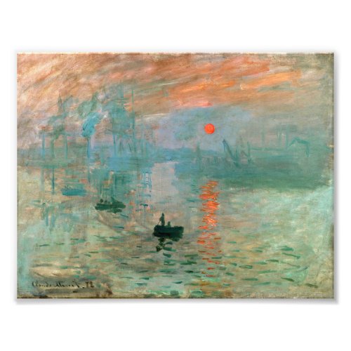 Impression Sunrise by Claude Monet Photo Print