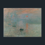 Impression Sunrise by Claude Monet Postcard<br><div class="desc">Claude Monet - Masters of Art Series</div>
