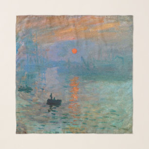 Impression Sunrise by Claude Monet Scarf