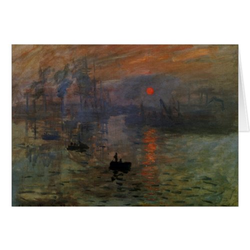 Impression Sunrise by Claude Monet Vintage Art
