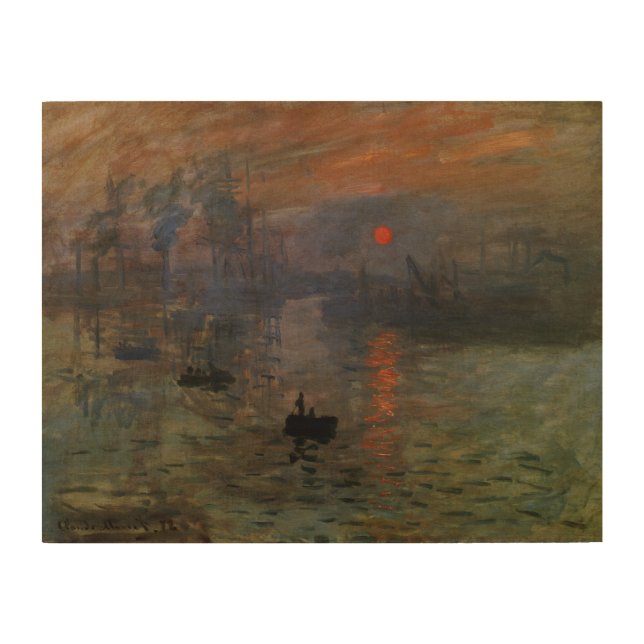 Impression Sunrise by Claude Monet, Vintage Art (Front)