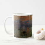 Impression Sunrise by Claude Monet, Vintage Art Coffee Mug<br><div class="desc">Impression, Sunrise (1872) by Claude Monet is a vintage impressionism fine art nautical painting. The position of the sun looks like it could also be a sunset. A maritime seascape at Le Havre Harbor, France with several boats in the foreground at sunrise. About the artist: Claude Monet (1840-1926) was a...</div>