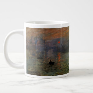Impression Sunrise by Claude Monet, Vintage Art Large Coffee Mug