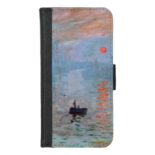Impression, Sunrise, Claude Monet, 1872 iPhone Wallet Case (Front)