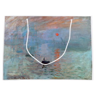Impression, Sunrise, Claude Monet, 1872 Large Gift Bag