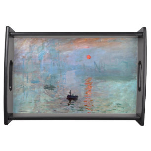 Impression, Sunrise, Claude Monet, 1872 Serving Tray