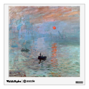 Impression, Sunrise, Claude Monet, 1872 Wall Decal