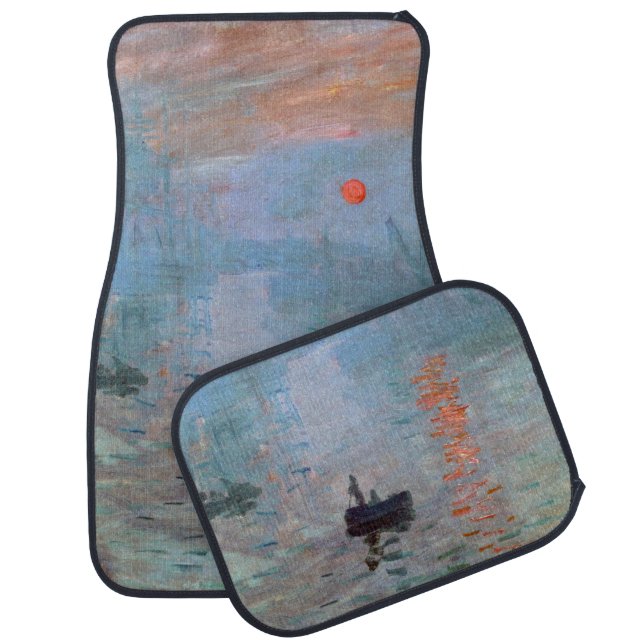 Impression, Sunrise, Claude Monet Car Floor Mat (Set)
