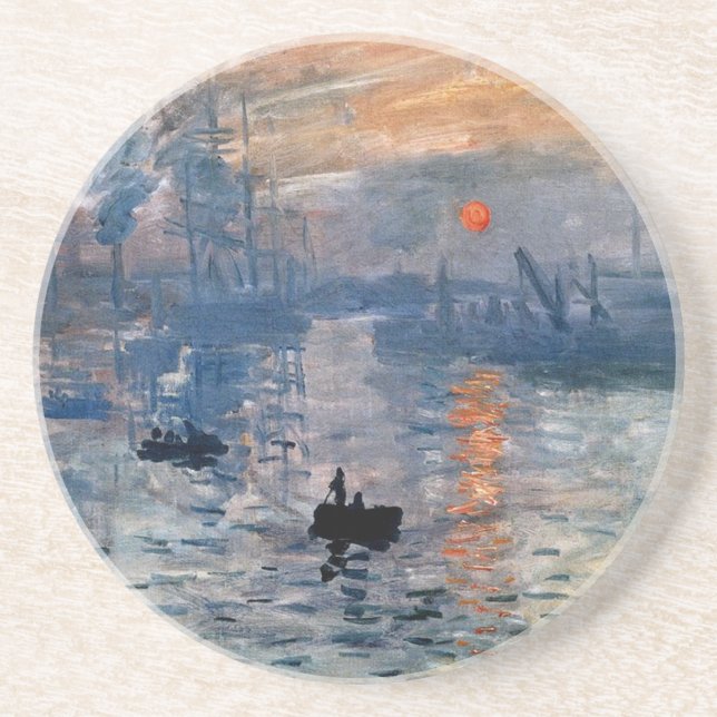 Impression, Sunrise Drink Coaster (Front)