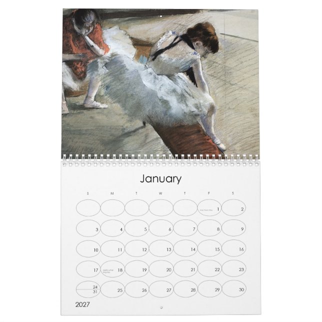 Impressionism Art Calendar (Jan 2027)