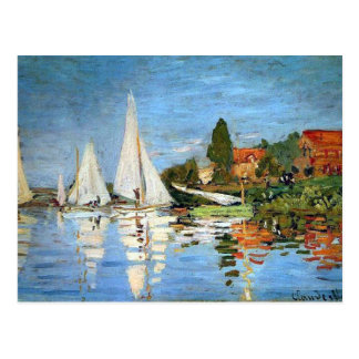 Monet Boats Postcards & Postcard Template Designs