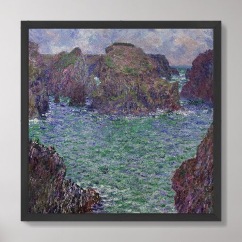 Impressionism Claude Monet Port Goulphar Belle Ile Framed Art
