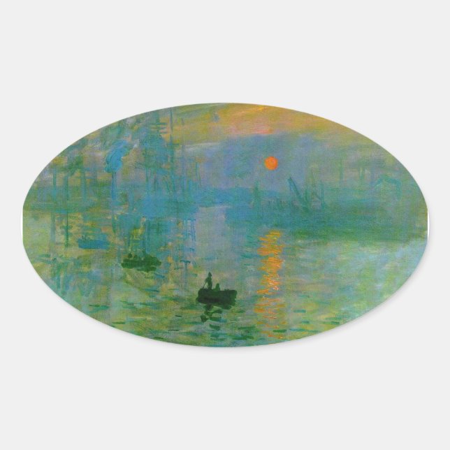 Impressionism Colors at Sunrise Sticker (Front)