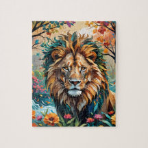 Impressionism Lion Jigsaw Puzzle