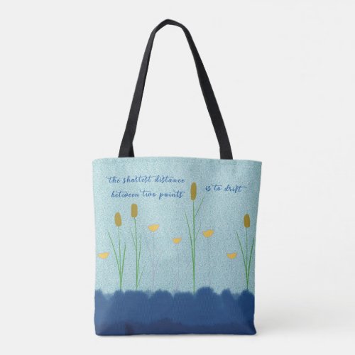 Impressionism Nature Lovers Water Lily Ink Pad Tote Bag