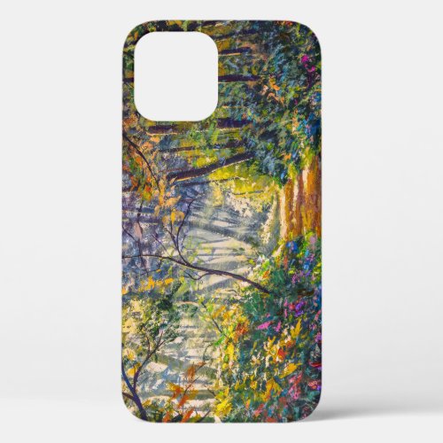 Impressionism Path Sunny Forest Watercolor iPhone 12 Case