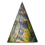 Impressionism Path: Sunny Forest Watercolor Party Hat