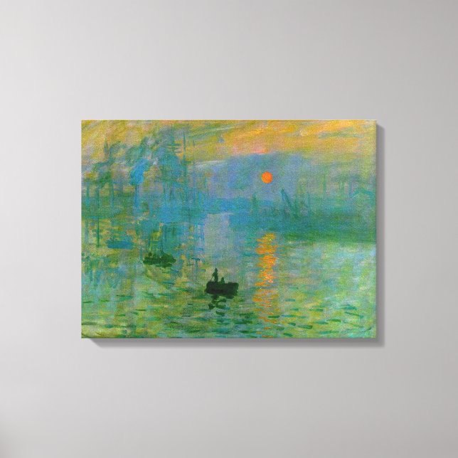 Impressionism Sunrise Wrapped Canvas Print (Front)