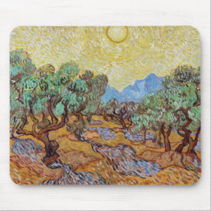 Impressionism Vincent Van Gogh Olive Trees Famous Mouse Pad