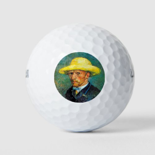 Impressionism Vincent Van Gogh Self Portrait Famou Golf Balls