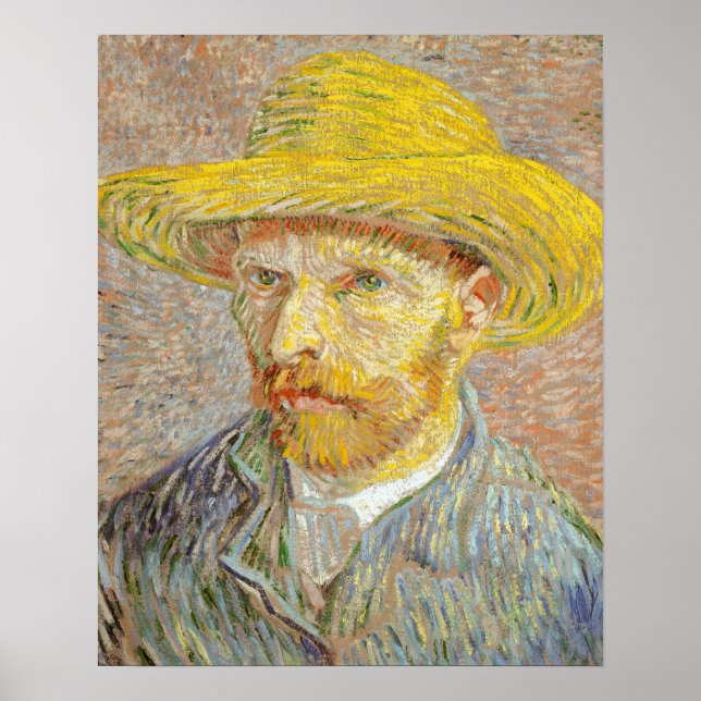 Impressionism Vincent Van Gogh Self Portrait with  Poster (Front)