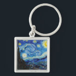 Impressionism Vincent Van Gogh Starry Starry Night Keychain<br><div class="desc">Impressionism Vincent Van Gogh Starry Starry Night Meaning Famous Visual Arts Design features a great example of expressionism artwork. This Impressionism Vincent Van Gogh Starry Starry Night Meaning Famous Visual Arts Design reflects the essence of the artist and the time period created in. Perfect for art enthusiast of all ages,...</div>