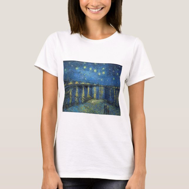 Impressionism Vincent Van Gogh Starry Starry Night T-Shirt (Front)