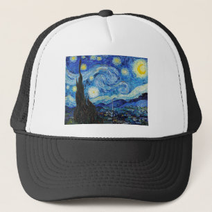 Impressionism Vincent Van Gogh Starry Starry Night Trucker Hat