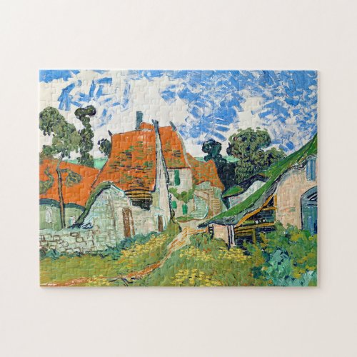 Impressionism Vincent Van Gogh Street in Auvers Jigsaw Puzzle