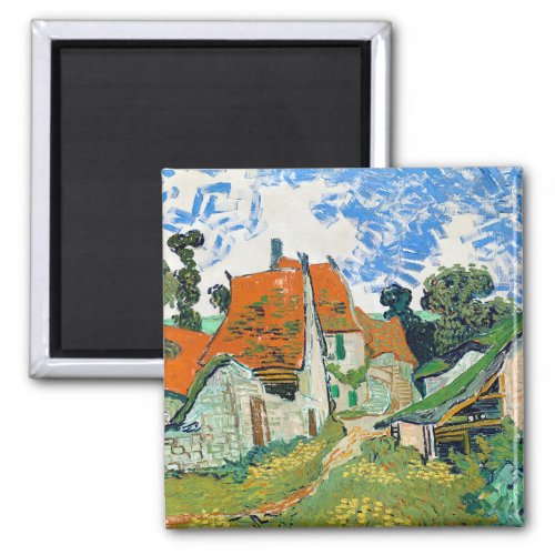 Impressionism Vincent Van Gogh Street in Auvers Magnet