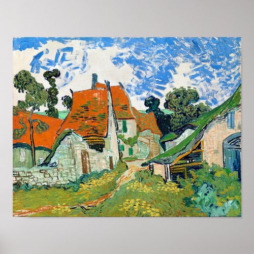 Impressionism Vincent Van Gogh Street in Auvers Pa Poster