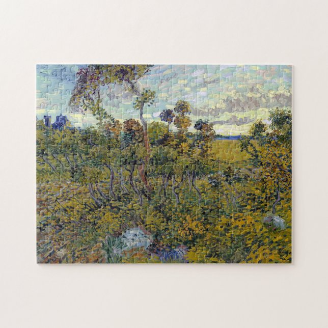 Impressionism Vincent Van Gogh Sunset at Montmajou Jigsaw Puzzle (Horizontal)