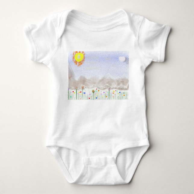 Impressionist Art Baby Bodysuit (Front)