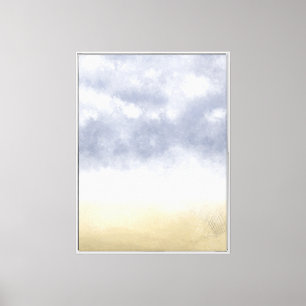 Impressionist Beach Storm  Canvas Print