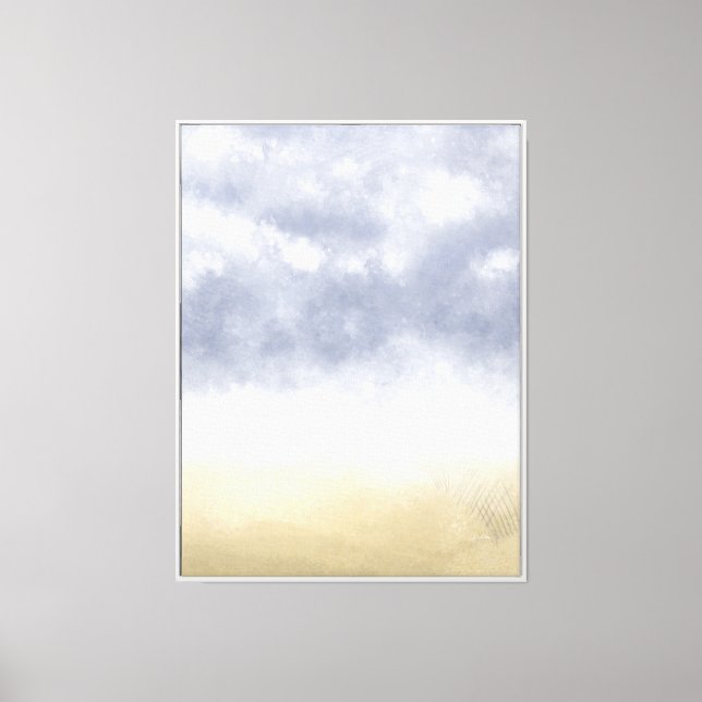 Impressionist Beach Storm  Canvas Print (Front)