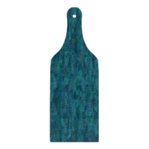 Impressionist Brush Strokes, Navy, Teal, Blue Cutting Board