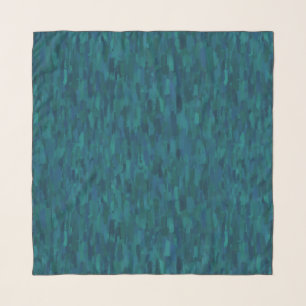 Impressionist Brush Strokes, Navy, Teal, Blue Scarf