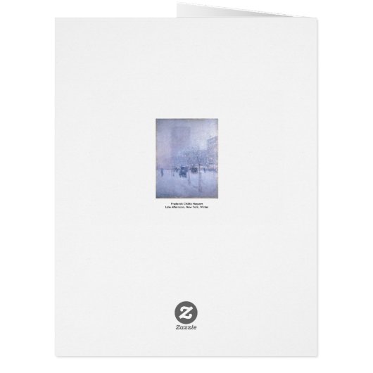 Impressionist Christmas Big Greeting Card (Back)