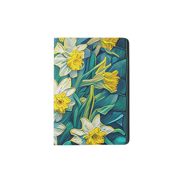 Impressionist Daffodils Passport Holder (Front)