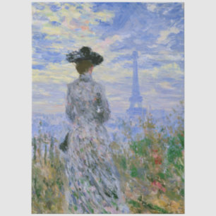 Impressionist Eiffel Tower Decoupage Tissue Paper