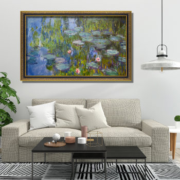 Impressionist Elegance: Claude Monet Water Lilies Poster by CItyPrintHub at Zazzle