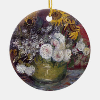 Impressionist Floral Still Life - Vincent van Gogh Ceramic Ornament