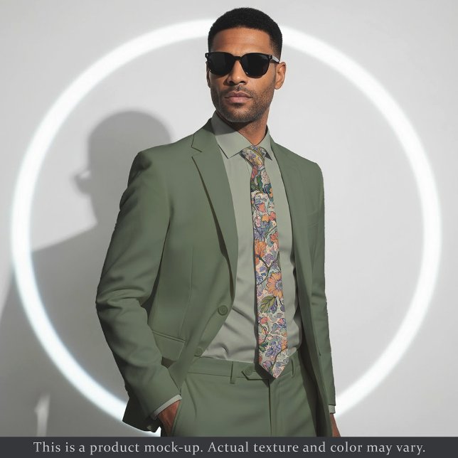 Impressionist Floral Tapestry Necktie (Creator Uploaded)