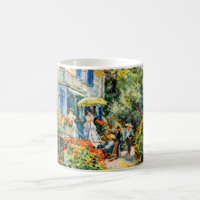 Impressionist Garden Art Mug Country House Gatheri (Center)