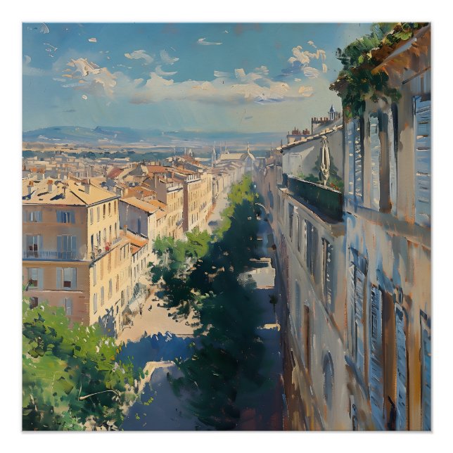 Impressionist image of Mompellier around 1906 Poster (Front)