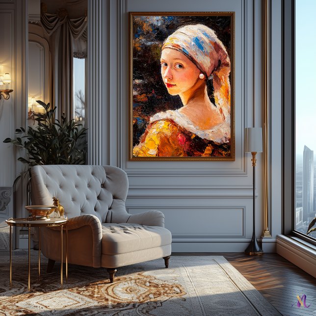 Impressionist Inspired Girl with a Pearl Poster (Creator Uploaded)