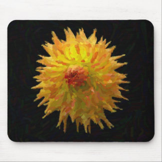 Impressionist Jennie On Black Mouse Pad