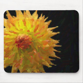 Impressionist Jennie On Black Mouse Pad