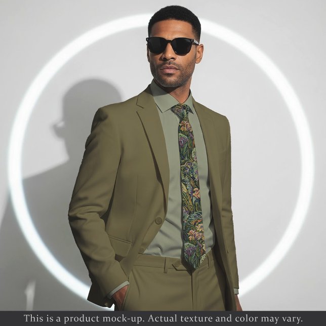 Impressionist Jungle Floral Necktie (Creator Uploaded)