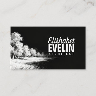 Impressionist Lines - Landscape 543 Business Card